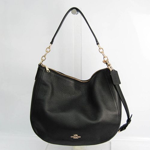 Coach Chelsea Hobo 58036 Women's Leather Shoulder Bag,Tote Bag Black BF529283