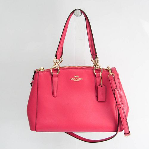 Coach Mini Christie Carry All F36704 Women's Leather Handbag,Shoulder Bag Pink BF529281