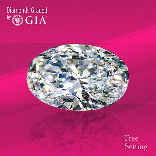 1.50 ct, G/VVS1, Oval cut GIA Graded Diamond. Unmounted. Appraised Value: $26,300 