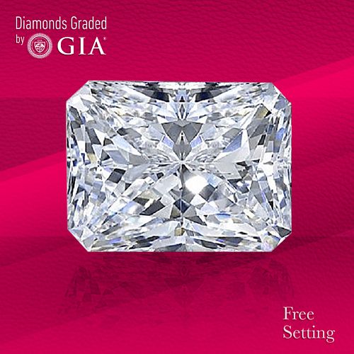 2.01 ct, G/VS1, Radiant cut GIA Graded Diamond. Unmounted. Appraised Value: $48,000 
