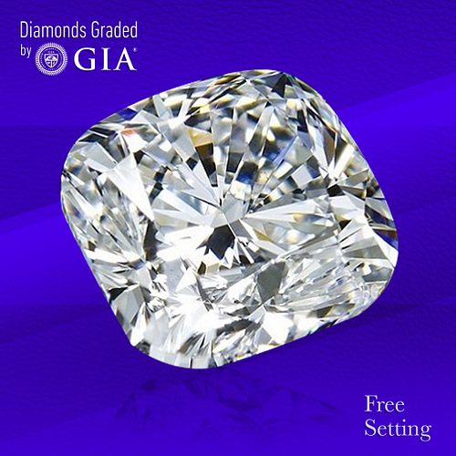 2.40 ct, E/VVS1, Cushion cut GIA Graded Diamond. Unmounted. Appraised Value: $74,000 