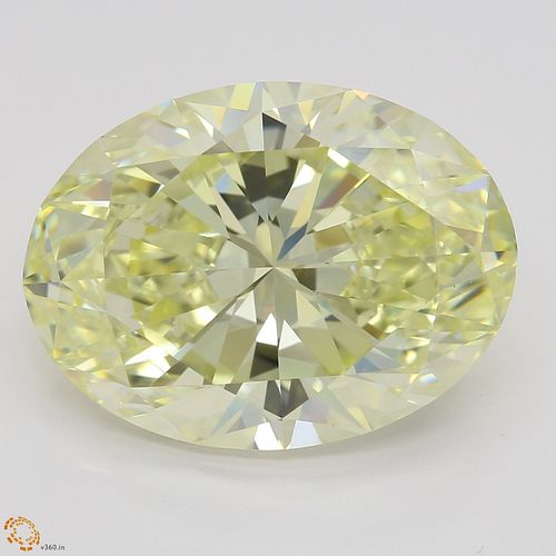 8.01 ct, Natural Fancy Light Yellow Even Color, VS2, Oval cut Diamond (GIA Graded), Unmounted, Appraised Value: $233,800 
