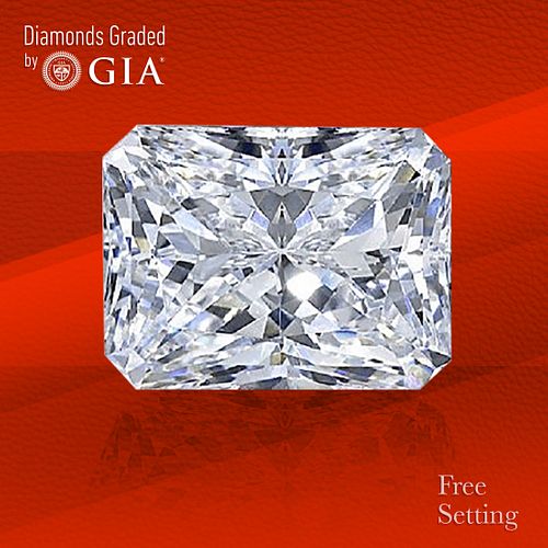 3.01 ct, E/VS2, Radiant cut GIA Graded Diamond. Unmounted. Appraised Value: $114,000 
