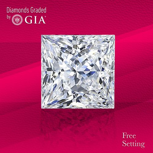 1.50 ct, D/VS2, Princess cut GIA Graded Diamond. Unmounted. Appraised Value: $26,800 
