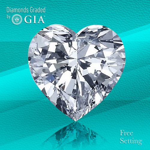 4.01 ct, F/VS1, Heart cut GIA Graded Diamond. Unmounted. Appraised Value: $253,000 