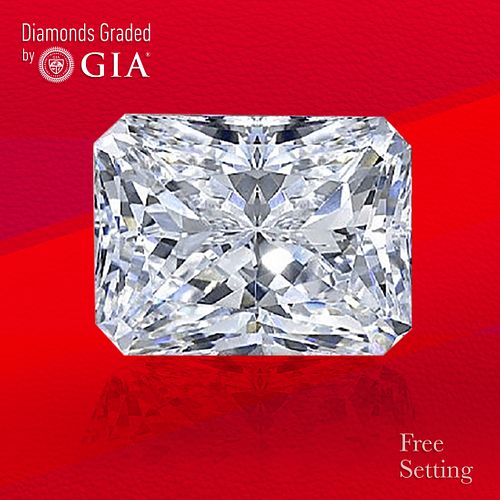 5.01 ct, D/FL, TYPE IIa Radiant cut GIA Graded Diamond. Unmounted. Appraised Value: $1,203,000 
