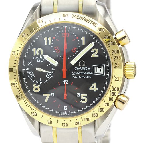 OMEGA Speedmaster Date Mark 4018K Gold Steel Watch 3313.53 BF526923