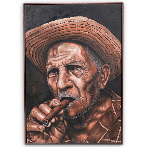 Cuban Cigar Oil On Canvas