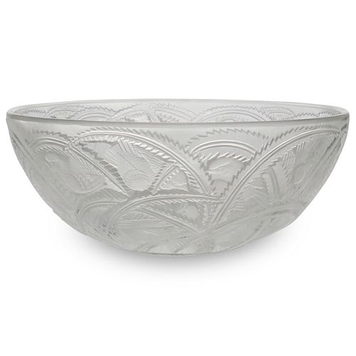 Lalique Crystal "Finches" Bowl