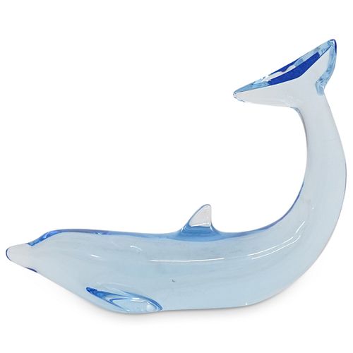 Baccarat Blue Crystal Dolphin
