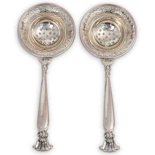 Wallace Sterling Silver Tea Strainers