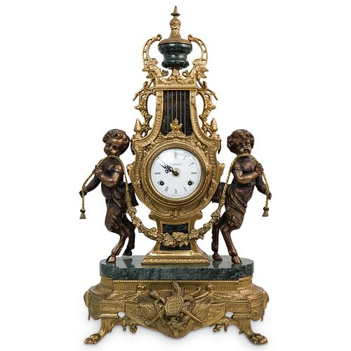Italian Imperial Style Mantel Clock