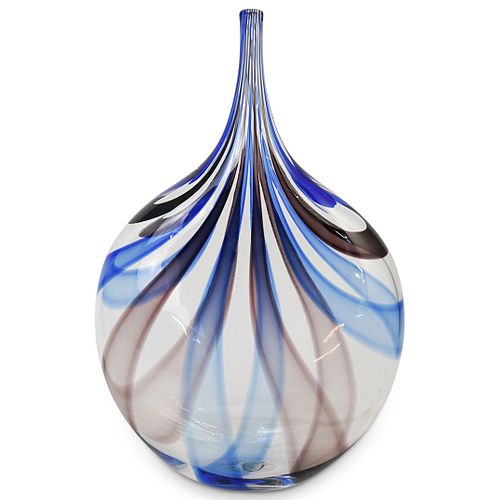 Signed Murano Glass Bud Vase