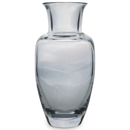 Daum Clear Glass Vase