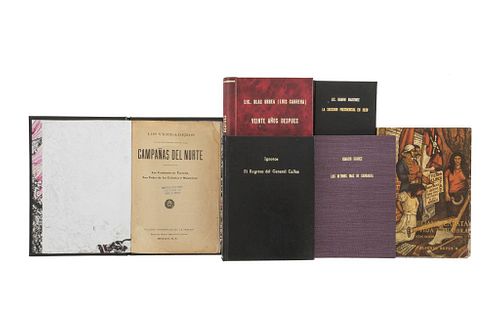 Reyes, Alfonso/Martínez del Río/Ignotos/Urrea, Blas/Suárez.1961,1919,1936,1938,1959. Libros sobre la Rev. Mex. Pzs:6