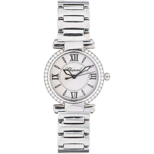 CHOPARD IMPERIALE LADY WATCH WITH DIAMONDS IN STEEL REF. 8541  Movement: quartz