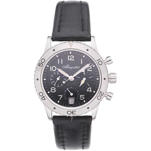 BREGUET TYPE XX CHRONOGRAPH WATCH IN STEEL REF. 3820  Movement: automatic