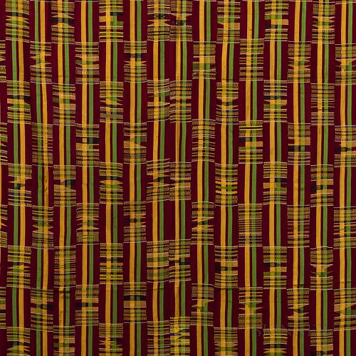 West African Stripwoven Men's Keta Cloth