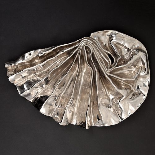 Lynda Benglis "Platinum Lustre Fan" Sculpture