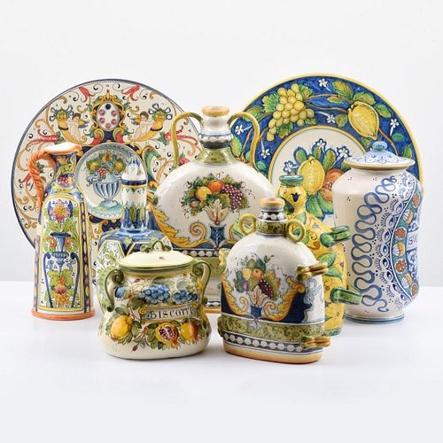 Group of Ceramiche IMA Pottery, 9 Pieces