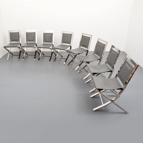 Gabriella Crespi "Sedia 73" Dining Chairs, Set of 8