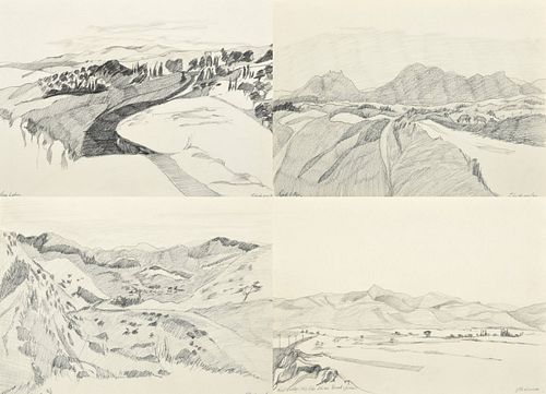 4 Dan Gladwell Landscape Drawings