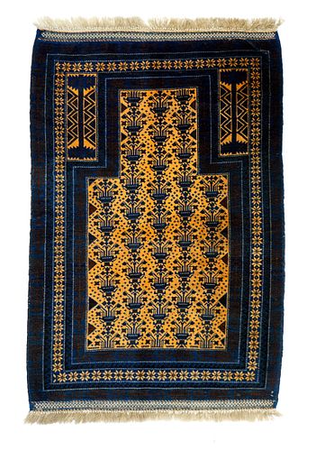 Balouch Tribal Wool Rug, 2’10" x 4’5"