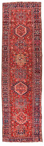 Vintage Persian Karajeh Long Rug, 3'8" x 13’