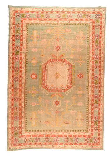Vintage Indian Wool Rug, 12’1” x 17’8”