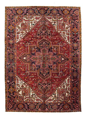 Vintage Persian Heriz, 7’8" x 11'
