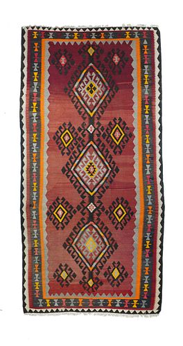 Vintage Persian Kilim, 5’4” x 10’6”