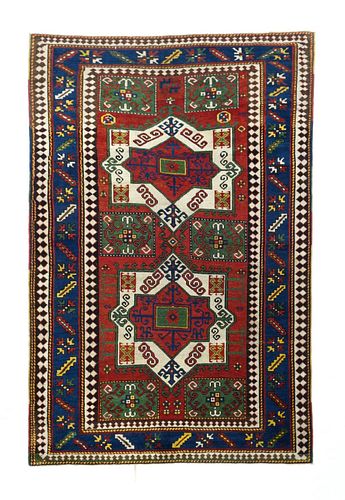 Antique Caucasian Kazak, 4’9" x 7’4"