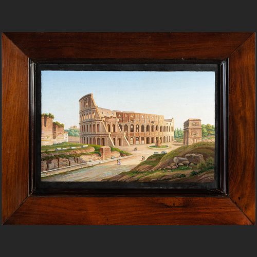 Fine Italian Micromosaic of the Colosseum and the Arch of Constantine, Rome