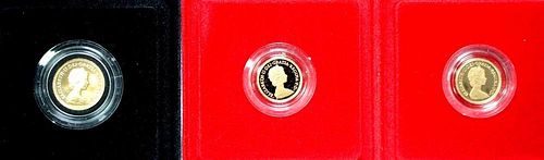 A Gold Sovereign 1979, and two gold half-sovereigns 1980 (3)