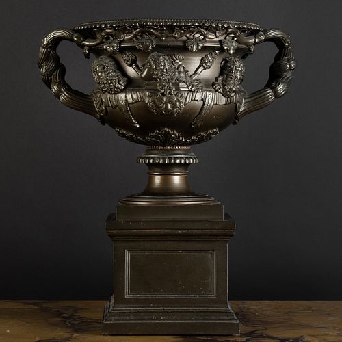 Metal Model of the Warwick Vase on Stand