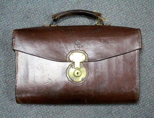 An Air Ministry Despatch case (K section) Intelligence - leather. circa 1939