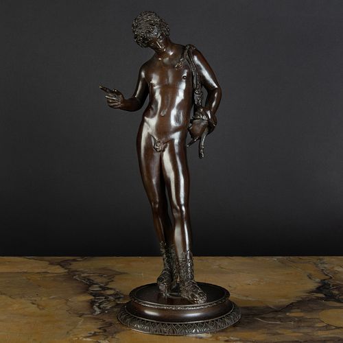 Bronze Figure of Narcissus, After the Antique