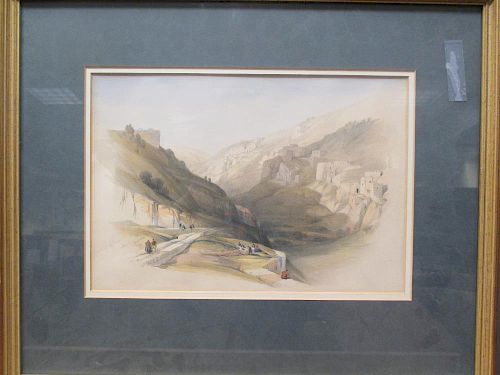 <p>After David Roberts View of Semma, March 1839; View of The Summit of Sinau, 1839; The Banks of th