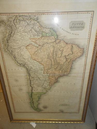 South America, Hand coloured engraved map by Neele for Pinkerton's Modern Atlas published 1811, 77 x