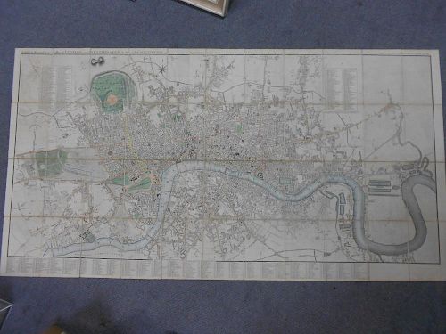 CARY (John) New and Accurate Plan of London and Westminster, the Borough of Southwark and parts Adja