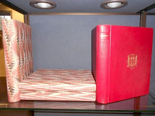 Fine modern bindings by Desmond Shaw, duplicates for presentation to HM the Queen. MAHON (D) & N.TUR