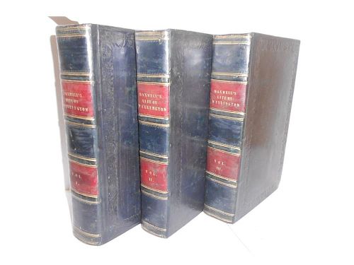 MAXWELL (W H) Life of his Grace the Duke of Wellington, 1839, in 3 vols., first edition, in contempo
