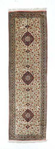 Fine Silk Persian Qum, 3' x 10'5"