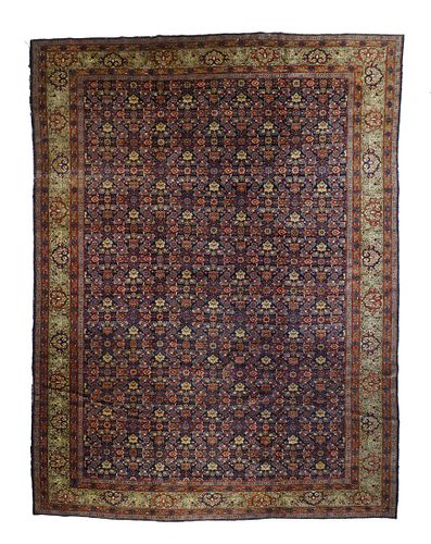 Antique Persian Tabriz, 8'8" x 11'6"
