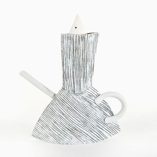 Harris Deller, Porcelain Sculptural Teapot, 1985