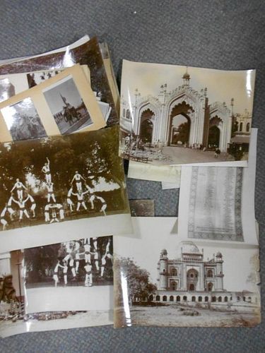 India c.1900, a collection of approximately 100 photographs and paper ephemera relating to India cir