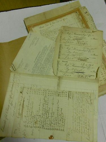 Collection of 17th, 18th century and later manuscript material and ephemera, including Earl of Hardw