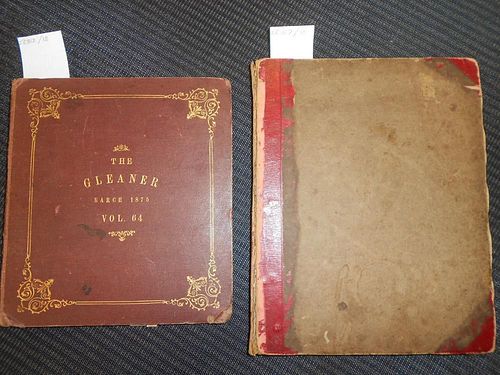A Victorian scrap album of greetings cards, scraps, etc, together with another album circa 1875 (2)