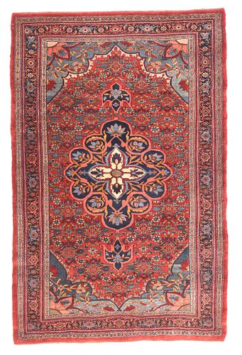 Antique Persian Bidjar, 4'9" x 7'6"
