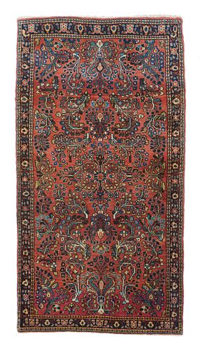 Antique Persian Sarouk, 2'6" x 4'10"